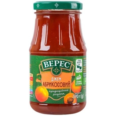 Джем абрикосовий Верес с/б 370г